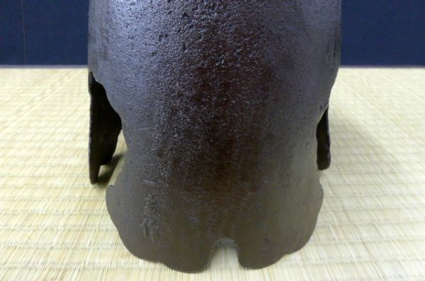 X086 人間国宝 角谷一圭作 薄端 表池坊 花器 花入れ 華道具 茶道具 /100