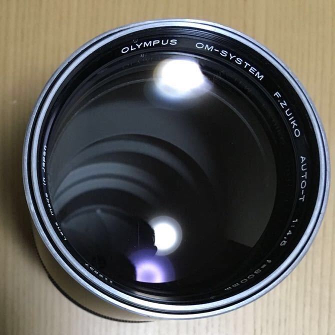 OLYMPUS OM SYSTEM F.Zuiko Auto-T 300mm f4.5 動作も写りもOK 前後キャップ、フィルター(72mm SKYLIGHT (1A))、三脚座付き OM-SYSTEM