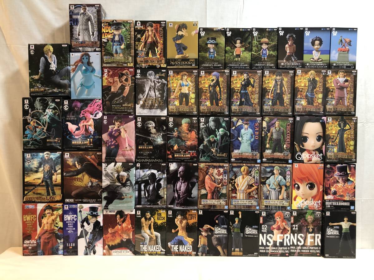 未開封品 ワンピース フィギュア 50個セット/ 造形王頂上決戦 造形師×写真家 DXFグラメン Qposket DRAMATIC SHOWCASE エースのお墓 三兄弟