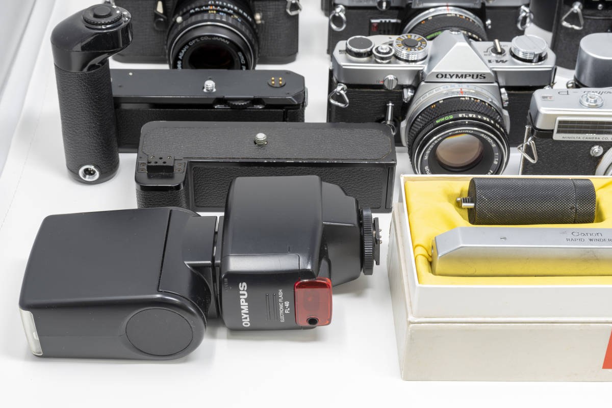 各種 フィルムカメラ レンズ等 ジャンクセット(Nikon, Canon, PENTAX, OLYMPUS, MINOLTA, NICCA, PETRI, Tokina, Leica)