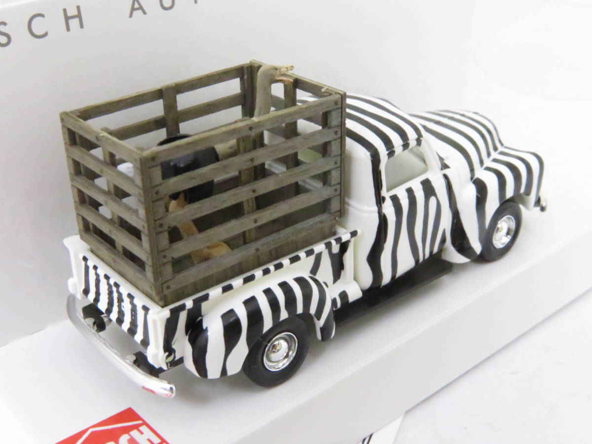 BUSCH Amerikanischer Liefewagen ダチョウ運搬ピックアップトラック 箱付 1/87 ニレ