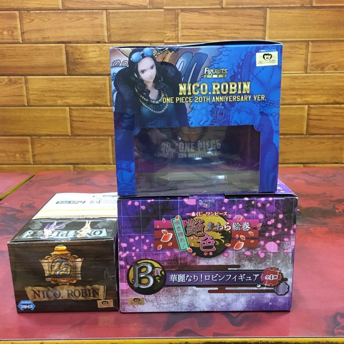 ワンピースフィギュア ニコ・ロビン 3種 未開封品 一番くじ 艶色麦わら絵巻 / DXF GRANDLINE LADY 15TH / Figuarts 20TH ANNIVERSARY