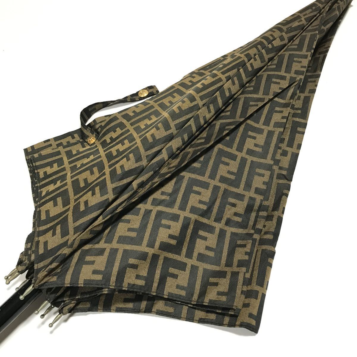 希少✨️ FENDI フェンディ 長傘 ズッカ柄 FF 雨傘 レッド