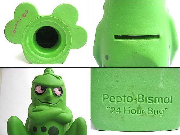 1970's 24 Hour Bug バンク/貯金箱 Pepto Bismol（Pepto-Bismol