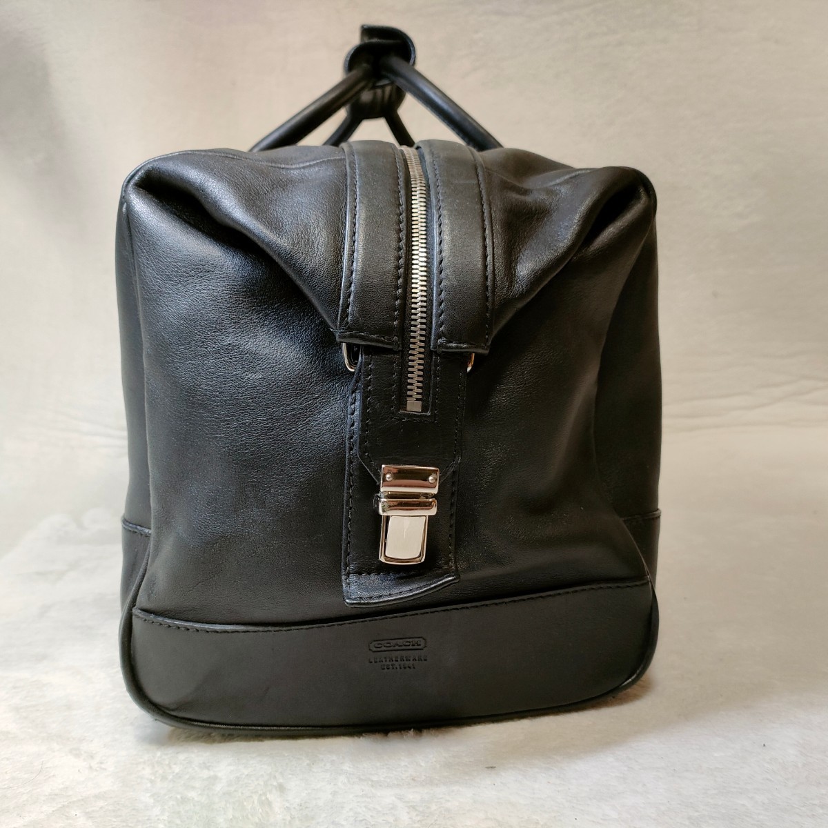 1円【極美品】COACH コーチ 2way ボストンバッグ オールレザー