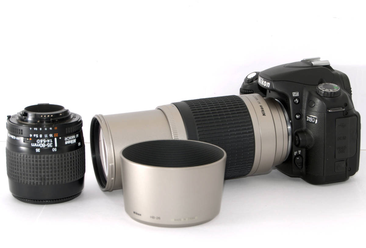 ⭐️美品⭐️ニコン Nikon D80 & 標準&望遠ダブルズームレンズセット ニコン Nikon D80 標準&超望遠300mm ダブルズームセット 美品