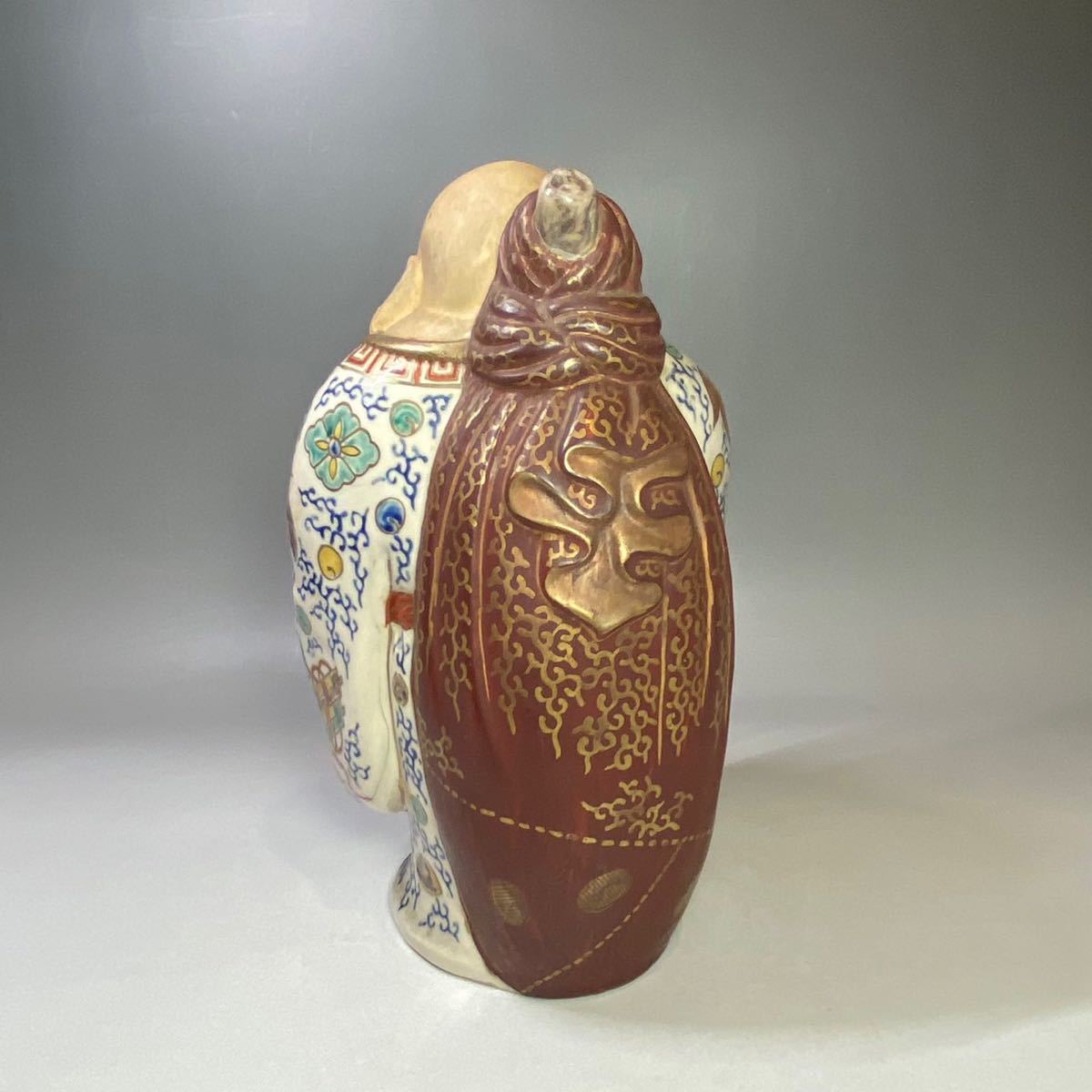 古九谷 布袋様 在銘 作家物 江戸骨董 陶芸品 コレクター放出美品
