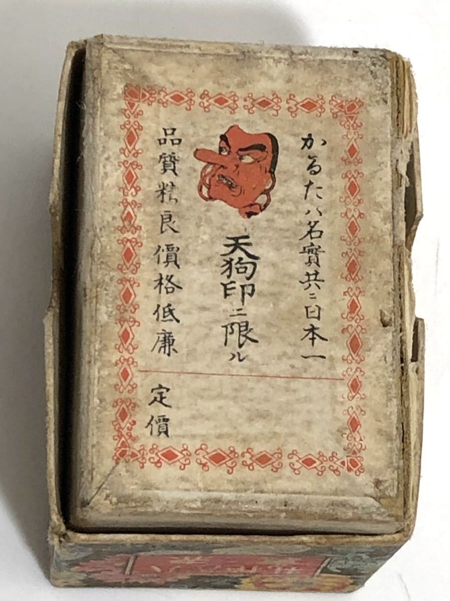 八八花札　天狗印　昭和レトロ　超レア　ビンテージ　箱付き　＃499 八八花札 天狗印 昭和レトロ 超レア ビンテージ 箱付き ＃499