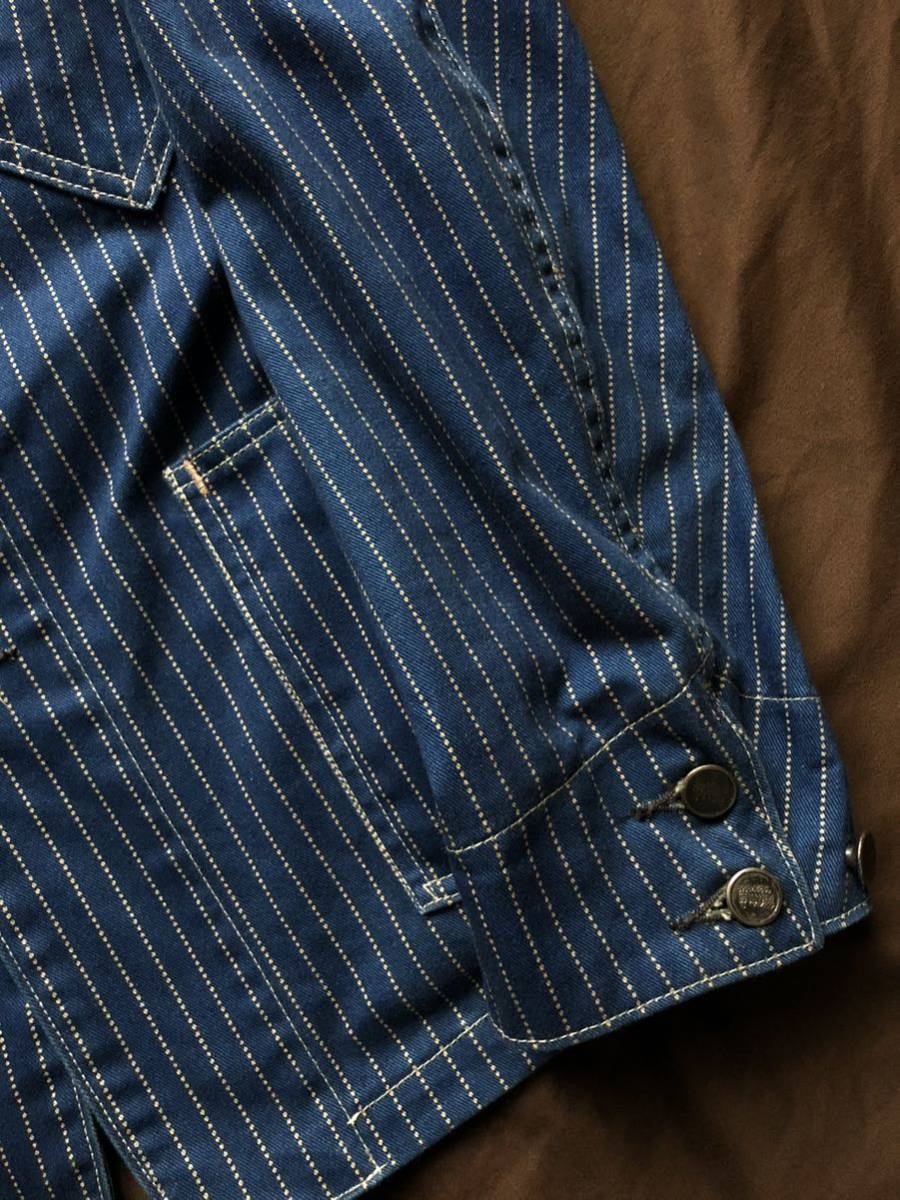 【美品】RRL Wabash Stripeレイルマン カバーオールM 楽天市場】RRL ダブルアールエル WABASH STRIPE WORK JACKET