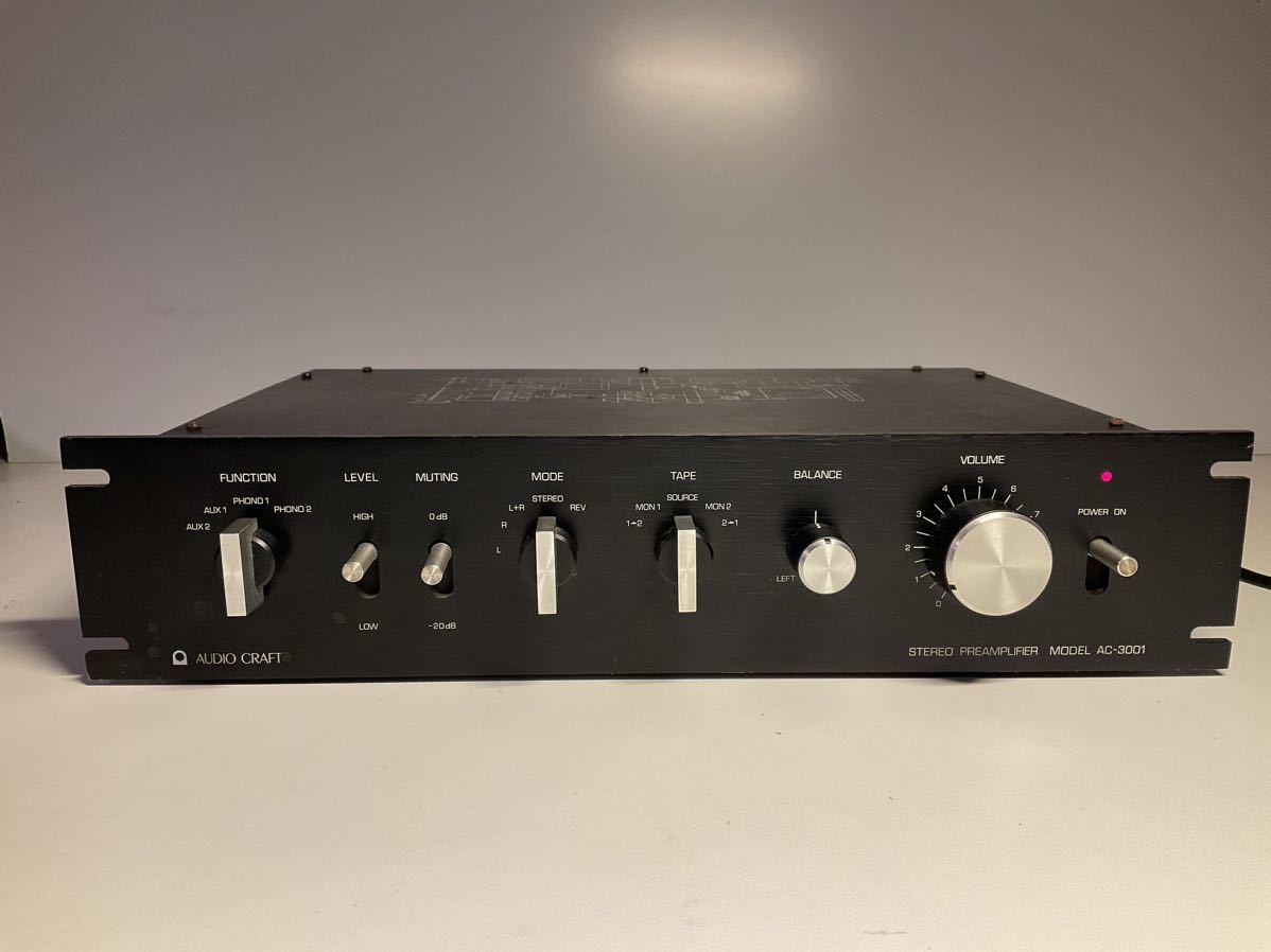 Bibian 比比昂- 超希少綺麗AUDIO CRAFT AC-3001 プリアンプPHONO付き