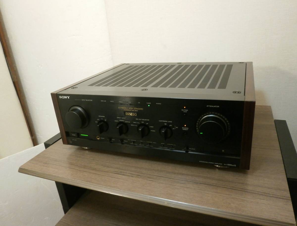 『★使用頻少 美品! 最上位機種 SONY TA-F555ESL 保証付 整備済 取説付 別格の音 1円スタート ソニー プリメイン アンプ pm cdp pma md es 