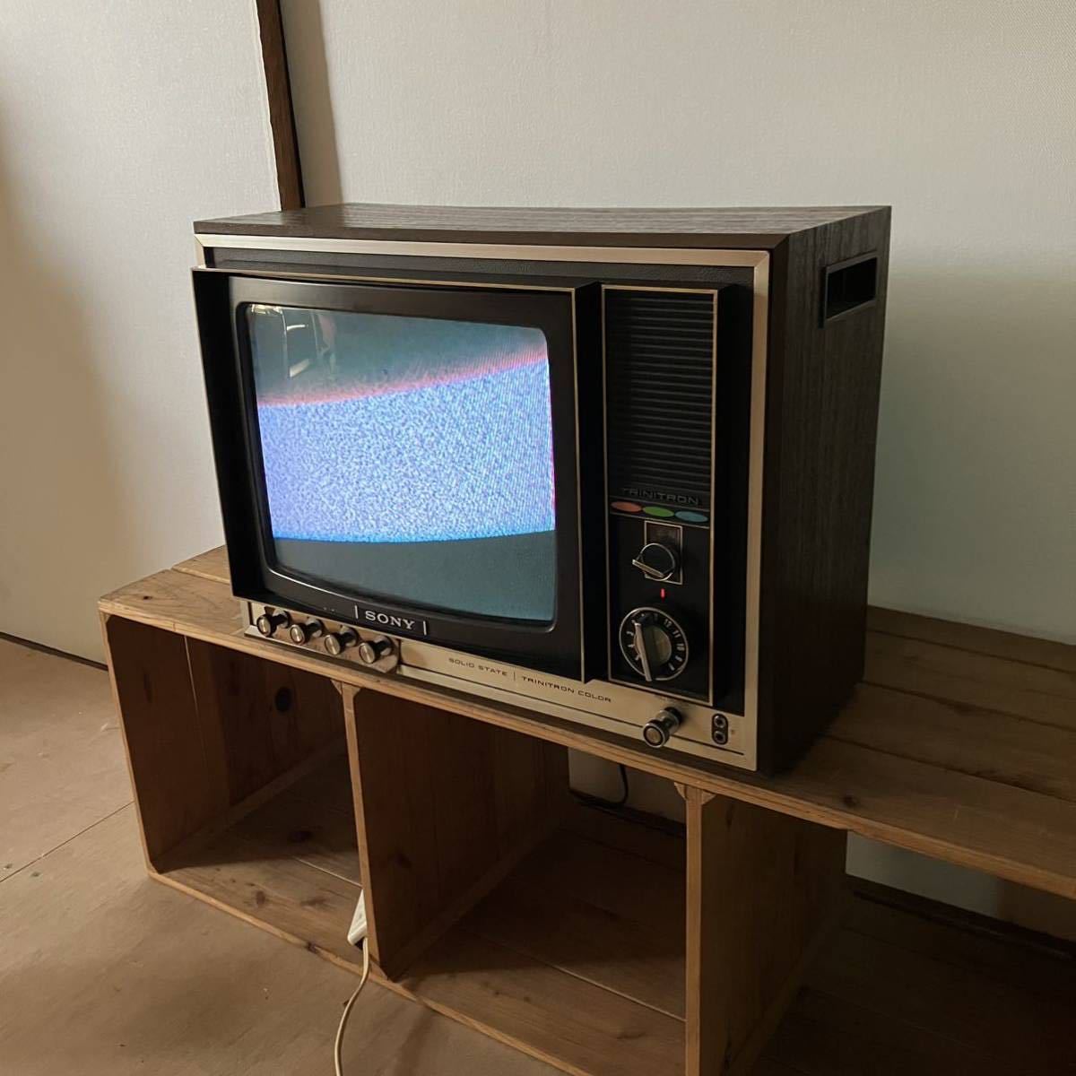 希少 レトロ　昭和　SONY Trinitron 11型ブラウン管テレビ送料込み Yahoo!オークション - 希少 昭和レトロ ソニー SONY