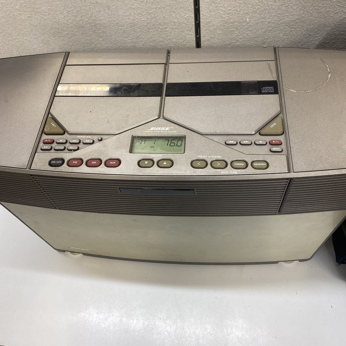 BOSE - BOSE ACOUSTIC STEREO MUSIC SYSTEM AWMセット ケース付き◇BOSE/ボーズ AWM Acoustic Wave Music System CD