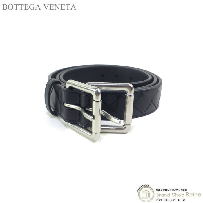 □極美品□ ごつ BOTTEGA VENETA ボッテガヴェネタ レザー ベルト 表記  
