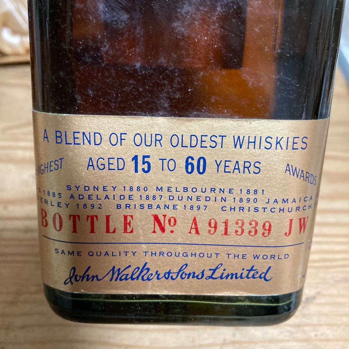 未開栓Jhonnie Walker 箱あり 古酒 ブルーラベル 750ml n)古酒未開栓 John Walkers oldest 1820 ジョニーウォーカー