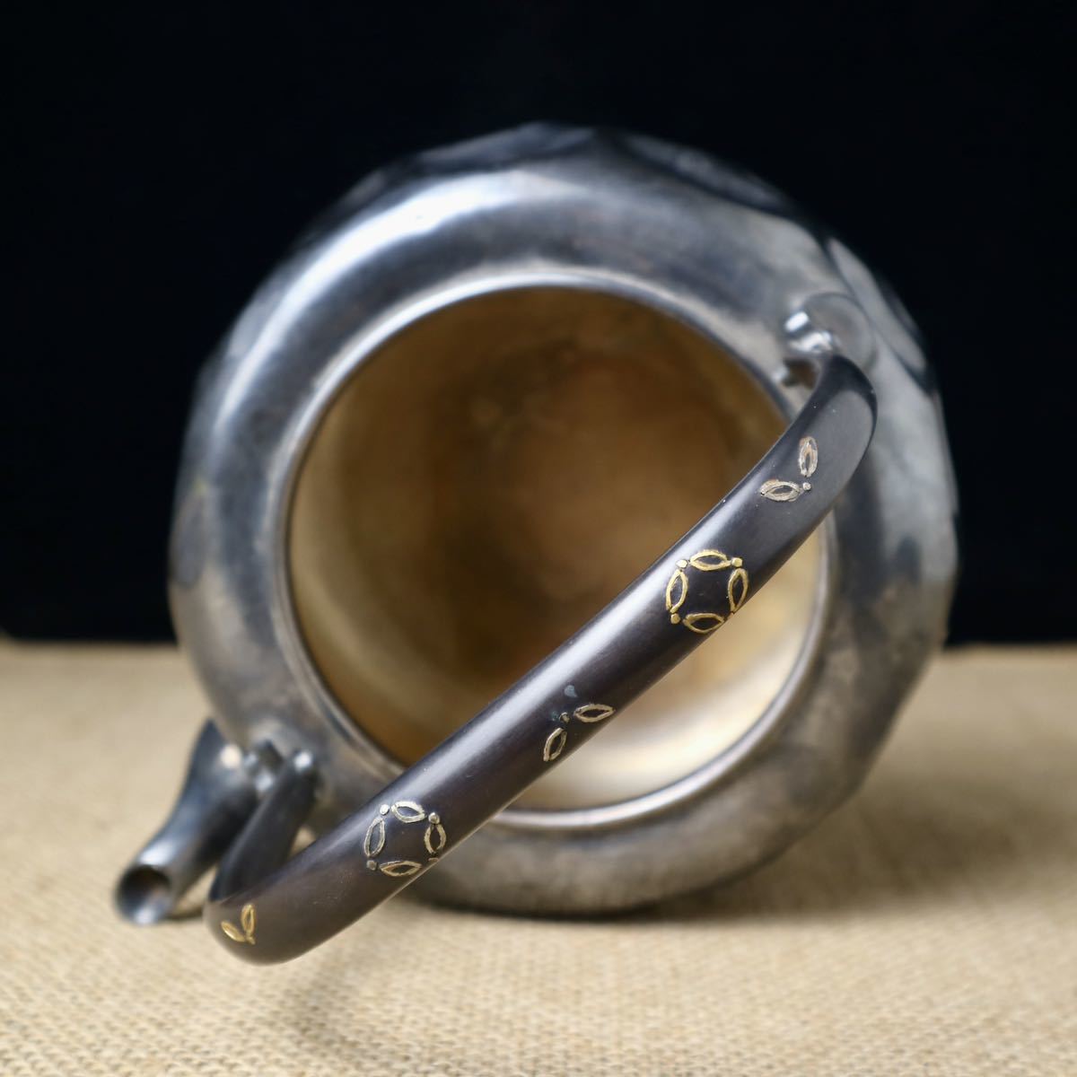 Bibian 比比昂- 北村静香真鍋静良銀瓶429.8g 金象嵌古物保証蔵六