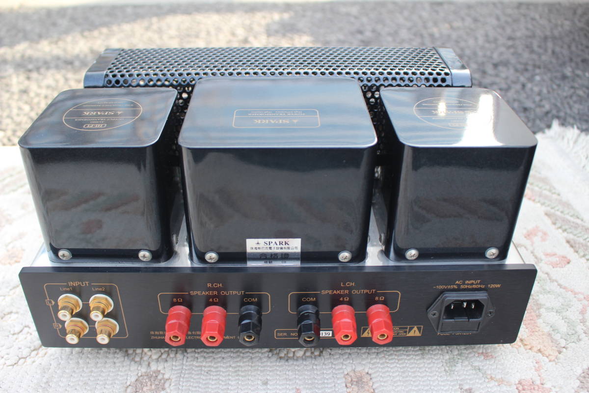 SPARK model 884A 真空管アンプ 片寄ら EL84 プッシュプルアンプ