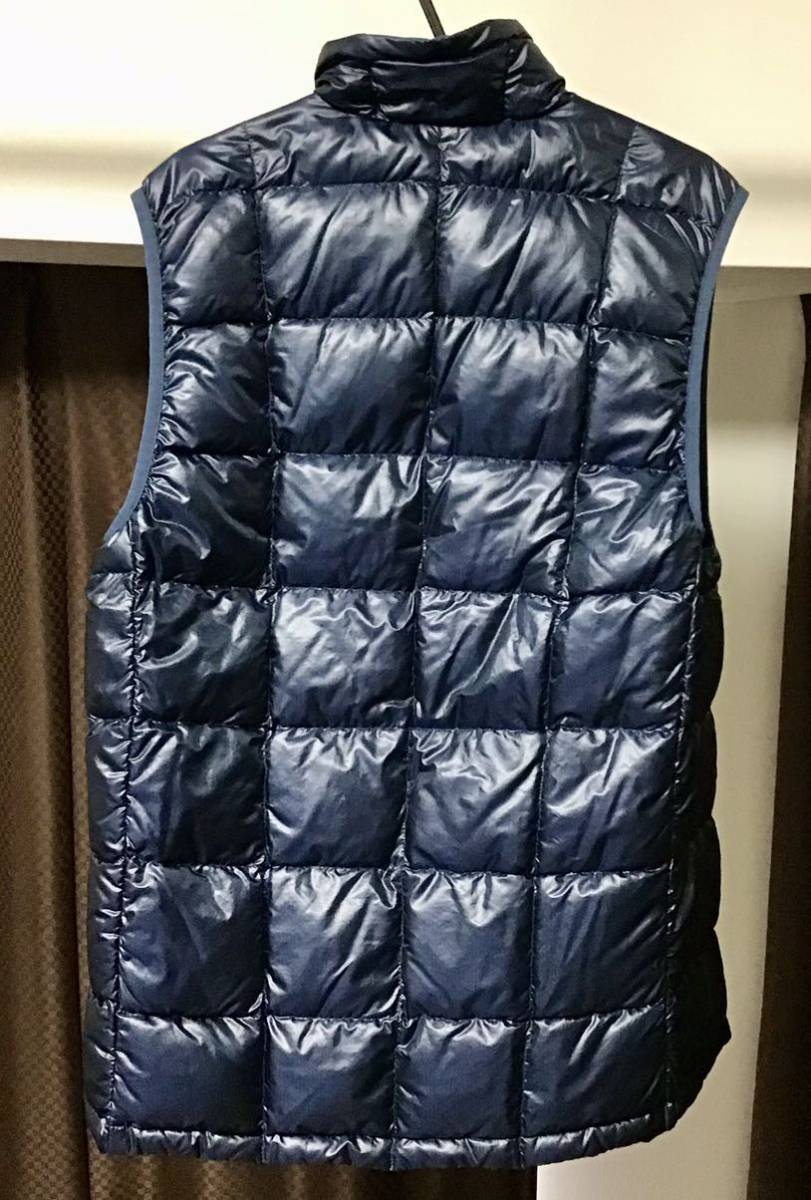 mont-bell モンベル ULダウンベスト Men’s 1101379 800フィルパワー グースダウン ブラック・ブルー　サイズS Bibian 比比昂- mont-bell モンベルULダウンベストMen's 1101379