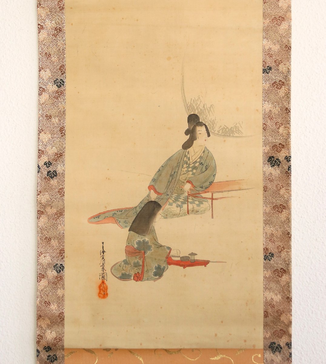 ご希望額まで値下げ～@ 春画の肉筆掛軸B 着物美人画 ご希望額まで値下げ～@ 春画の肉筆掛軸B 着物美人画 - メルカリ