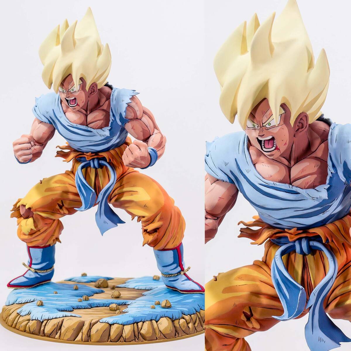 ドラゴンボール 孫悟飯 髪色変更 フィギュア フルリペイント 2D