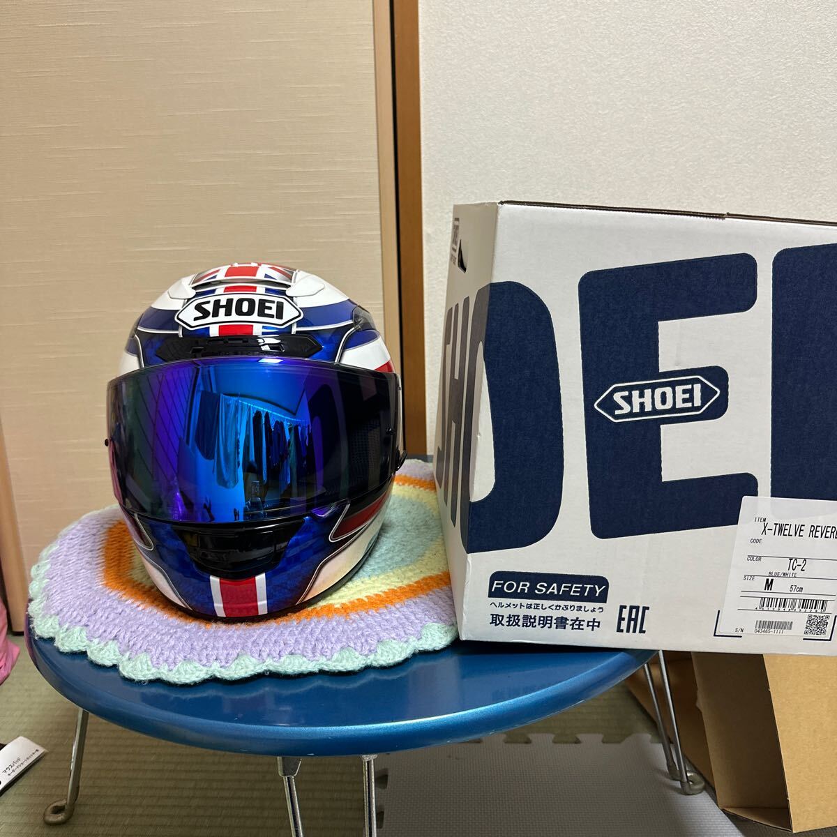 SHOEI X-TWELVE X-12 マーター ヘルメット　ミラーシールド付き SHOEI X-TWELVE X-12 マーター ヘルメット ミラーシールド付き X