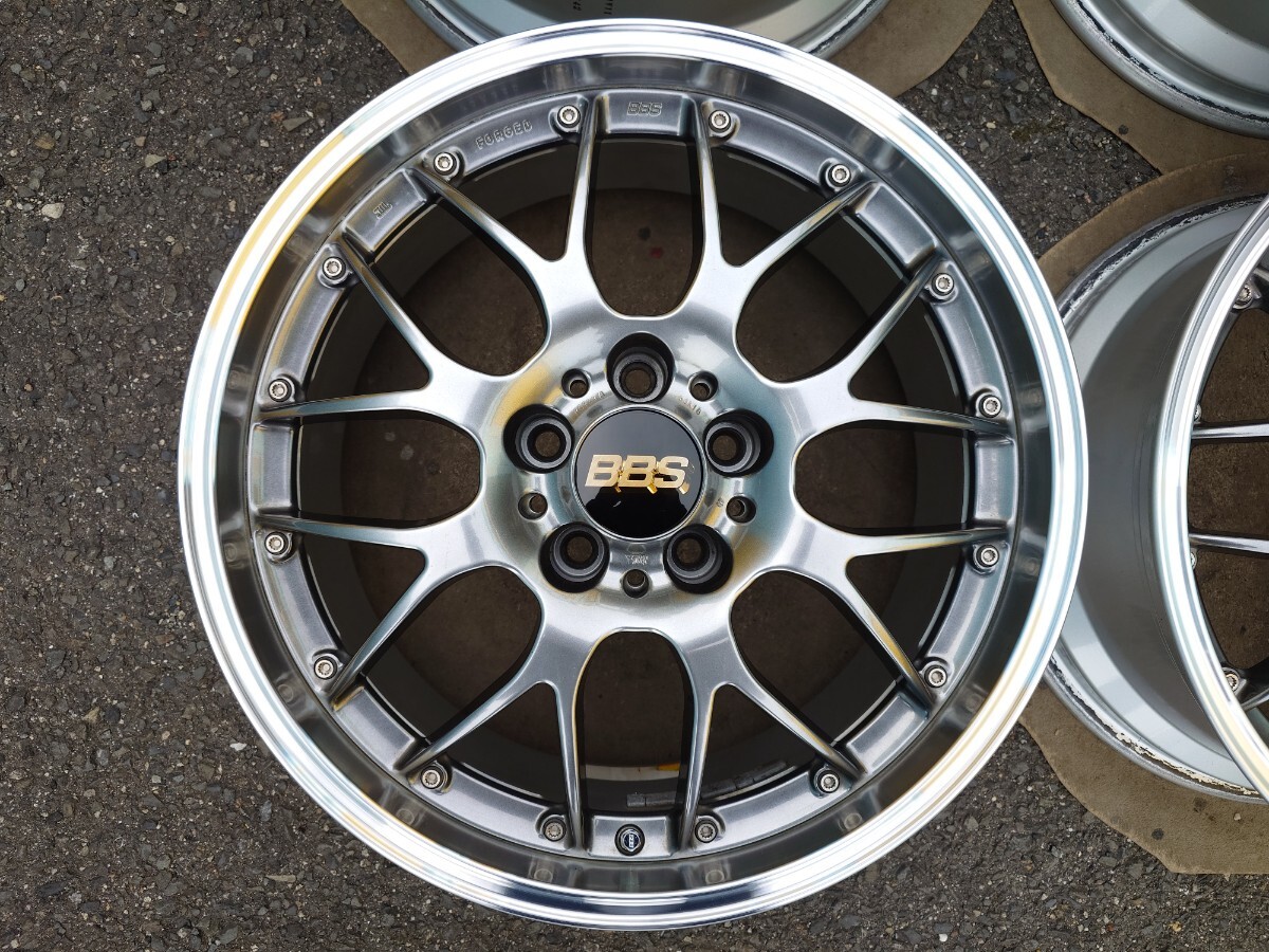 極上 現行品 鍛造 BBS RS-GT DB-SLD ダイヤモンドブラック 18インチ 