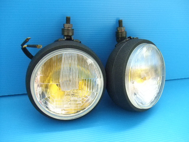 当時物 中古 シビエ ミニH4オスカー ランプ 旧車 フォグランプ バイ