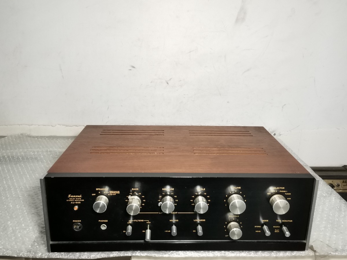 Bibian 比比昂- SANSUI AU-666 プリメインアンプジャンク音出し