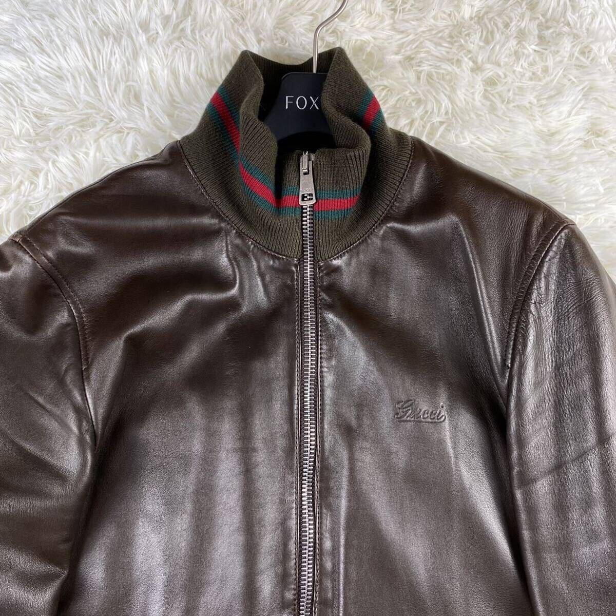 グッチ レザージャケット グッチ GUCCI ジャケット レザー 革ジャン GG