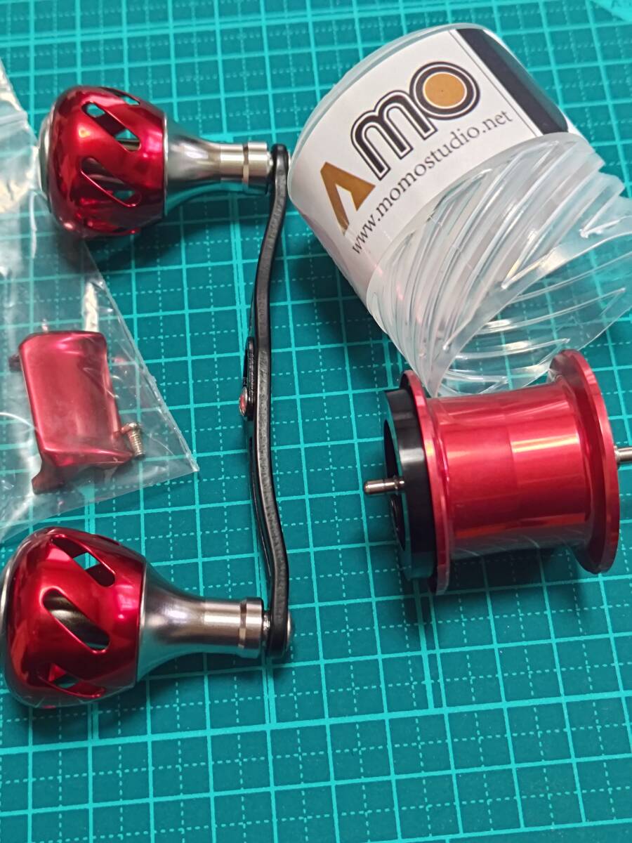 最終お値下げ!アブガルシアREVO 32mm AMOプール プレートカスタム品 Bibian 比比昂 - アブガルシア レボ ビースト ロケット amo軽量