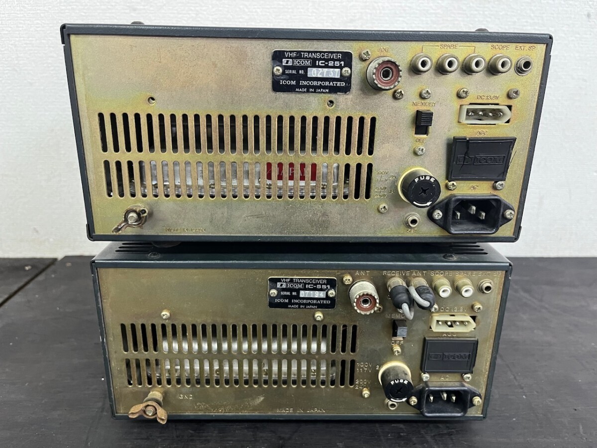 ICOM IC551 ジャンク ICOM IC-551 - ガラクタな部屋