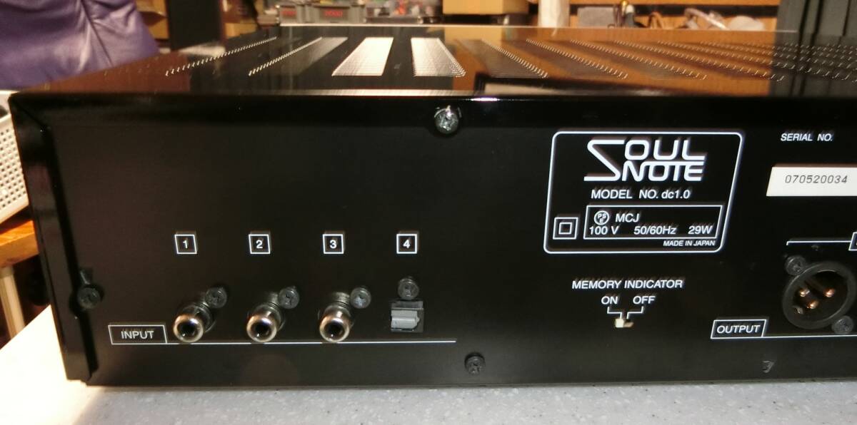 SOULNOTE D/Aコンバーターdc1.0完動美品元箱有り SOULNOTE D/Aコンバーターdc1.0完動美品元箱有り