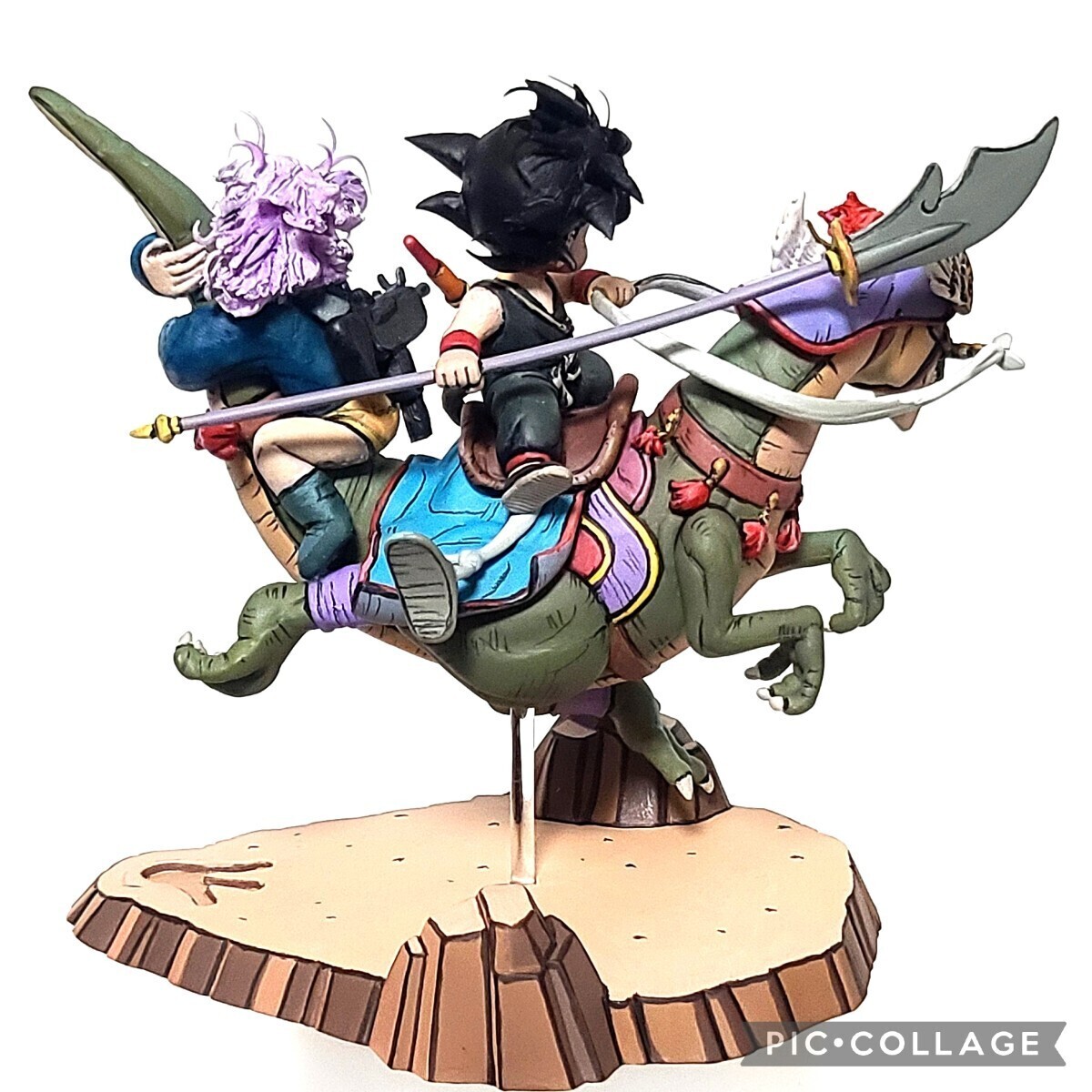 孫悟空　恐竜　フィギュア　リペイント　17cm Yahoo!オークション - 二次元 リペイント 孫悟空 恐竜
