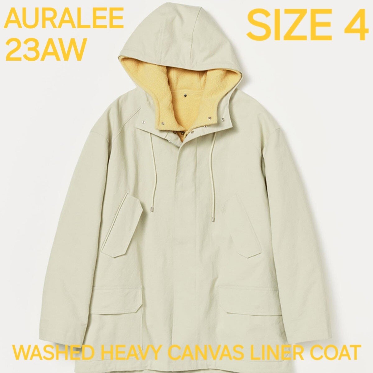 Bibian 比比昂- AURALEE オーラリー23AW WASHED HEAVY CANVAS LINER 