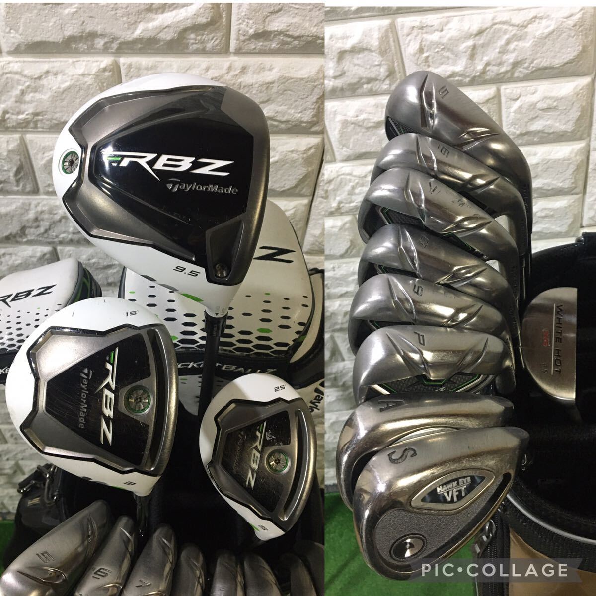 超豪華☆大人気白ヘッド☆テーラーメイド RBZ等 男性用セット