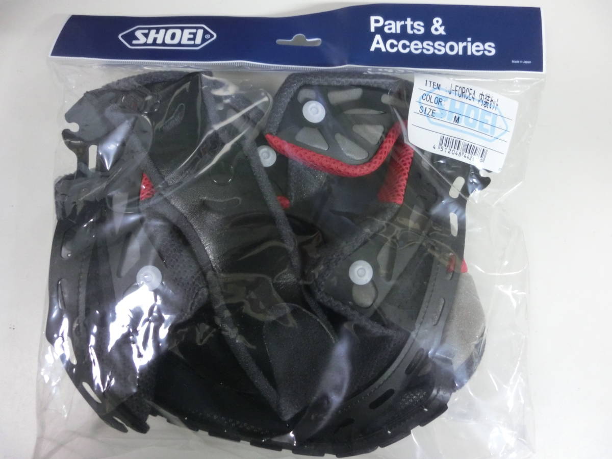 1)SHOEI J-FORCE4 内装セットMサイズ 4512048442989 J-FORCE IV 内装セット｜オプション＆リペアパーツ｜ヘルメット