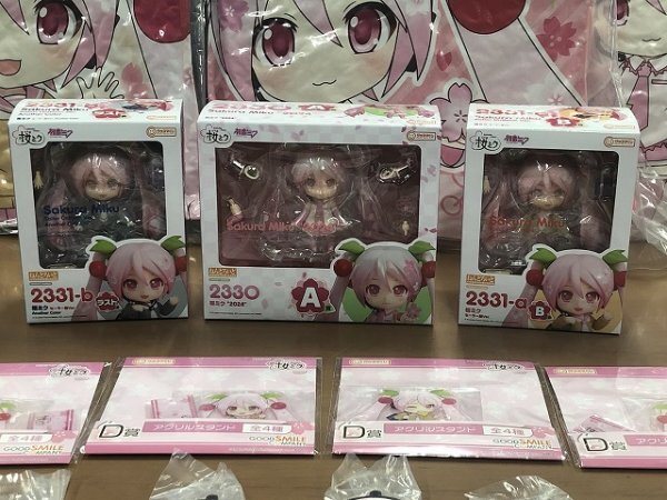 桜ミク　ねんどろいど　アクリルスタンドコンプセット ねんどろいど 桜ミク
