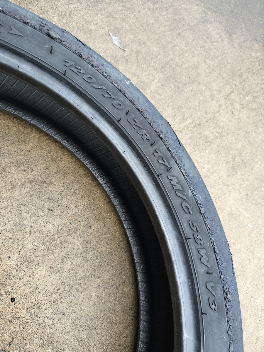 バリ山 走行1 100km ピレリ ディアブロ ロッソ コルサⅡ  