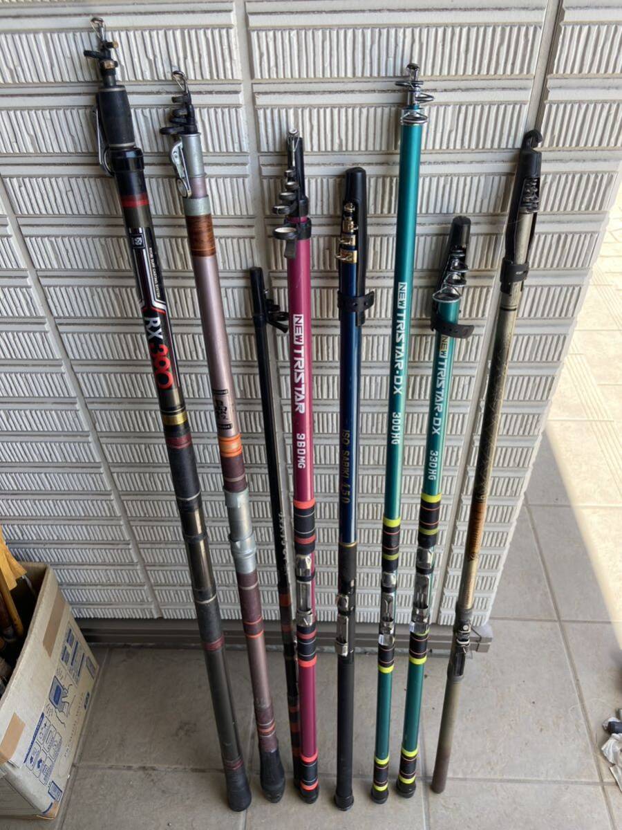 RYOBI INTERCEPT など釣り竿 4本まとめて RYOBI 中通しプロ 2号 54 62 ちぬ クロダイ 釣竿 チヌ竿 GFX