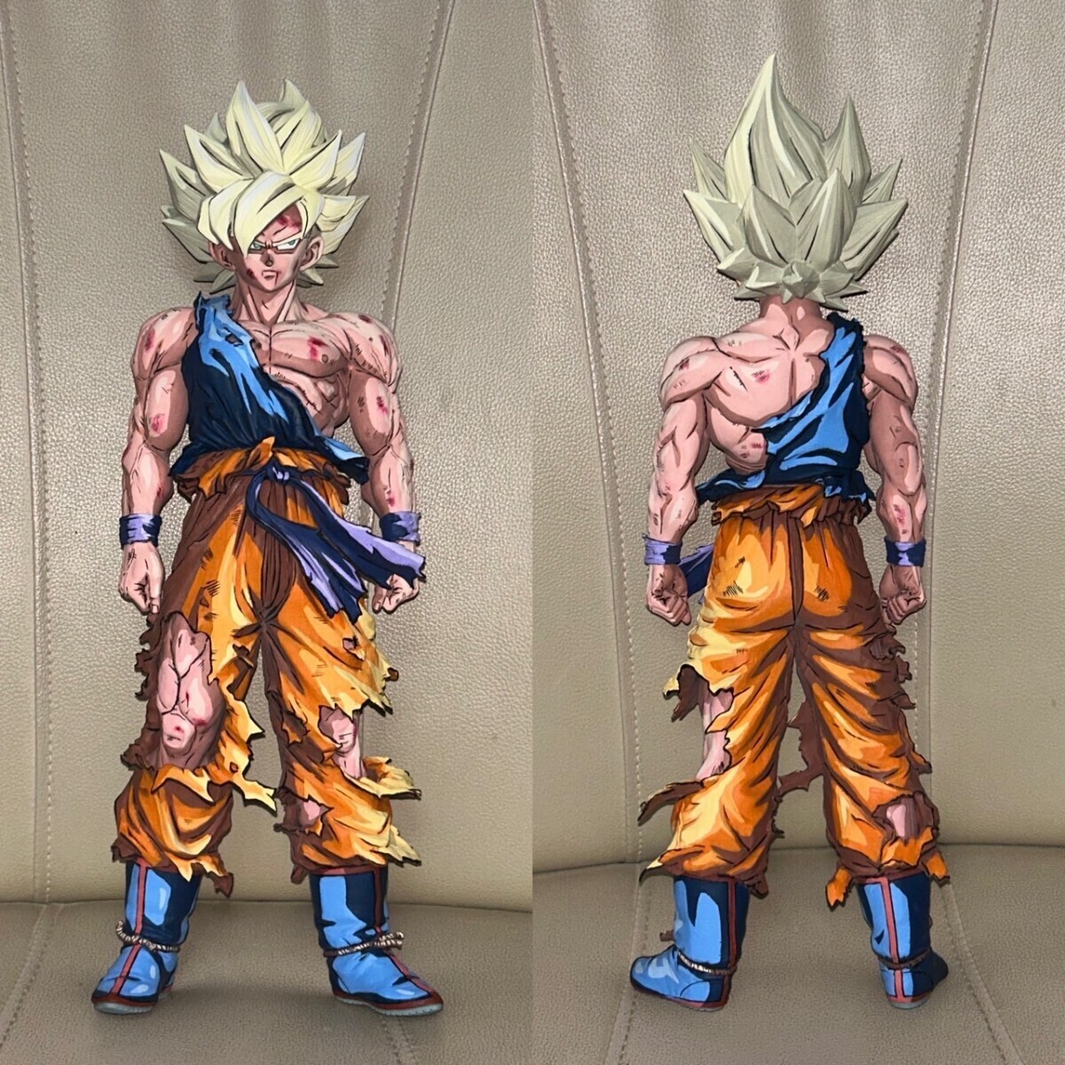 ドラゴンボール 孫悟空 フィギュア リペイント 2次元塗装 SMSP DIY ドラゴンボールフィギュアリペイント】SMSP スーパーサイヤ人