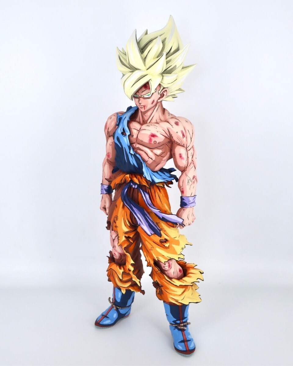 ドラゴンボール セル smsp 孫悟空 フィギュア リペイント 二次元