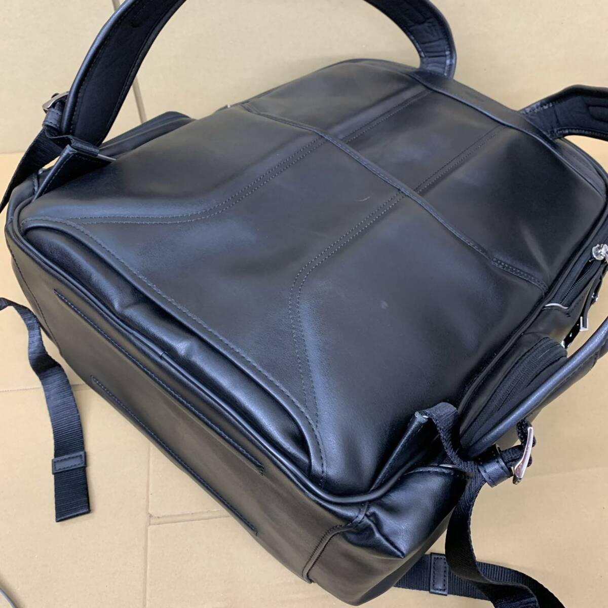 TUMI 955012D2 ブラッドリー レザーバックパック黒 良品】トゥミ リュック ブラッドリー レザー A4 ブラック