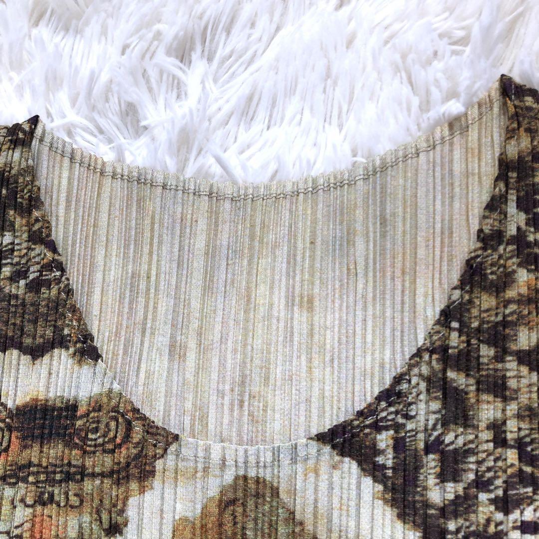 Bibian 比比昂- 【極美品】 プリーツプリーズ民画ノースリーブ  