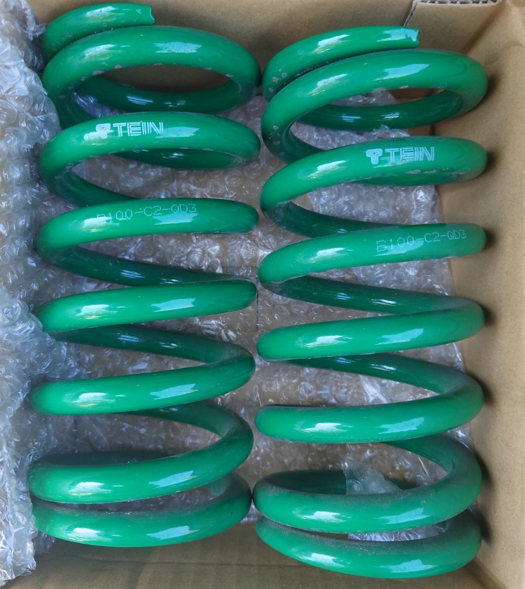 新品】テイン 直巻スプリング ID65 200mm 10kg JZX110リヤ用（直