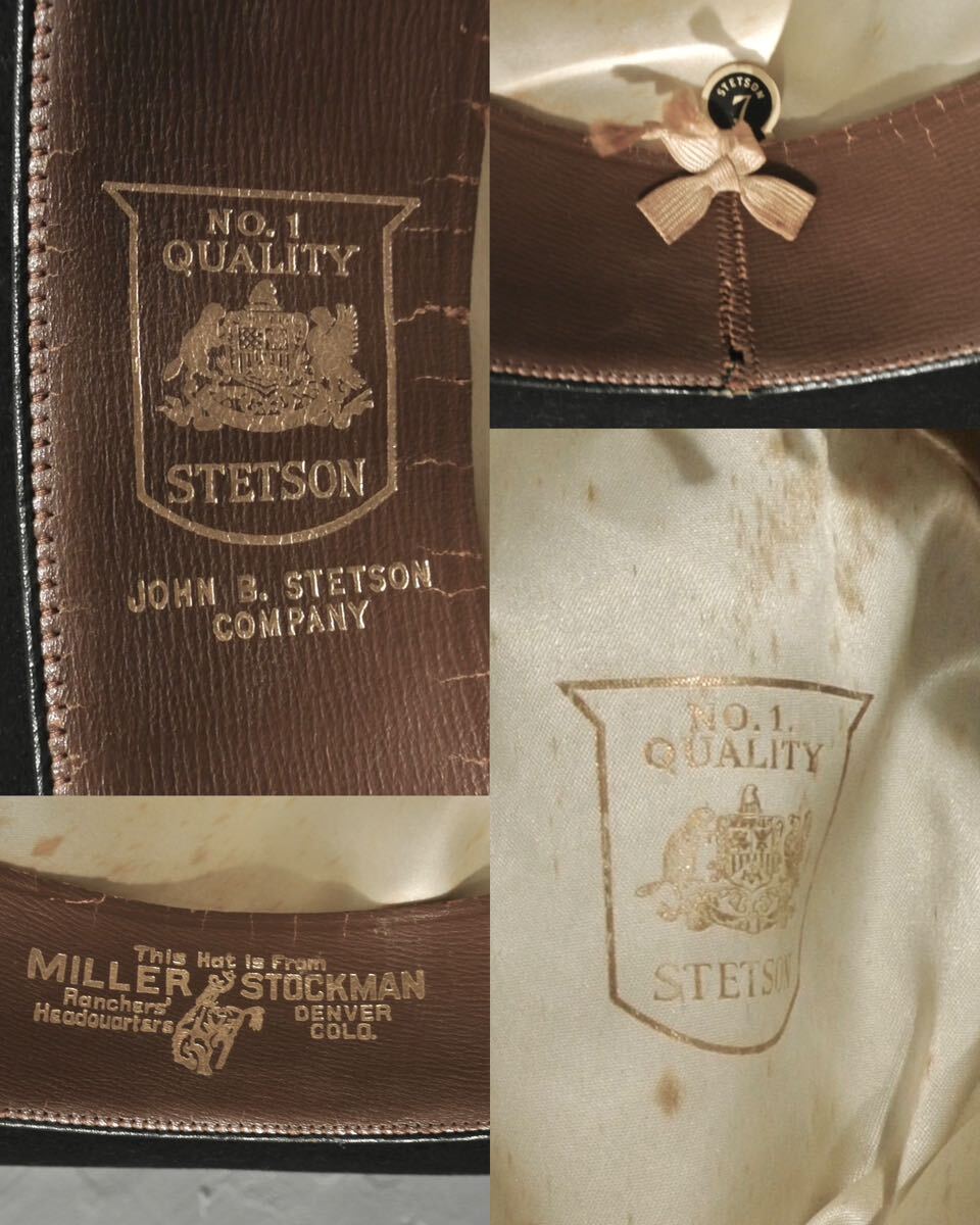Bibian 比比昂 - 40s VINTAGE No.1 STETSON 7 1/8 57cm hat 