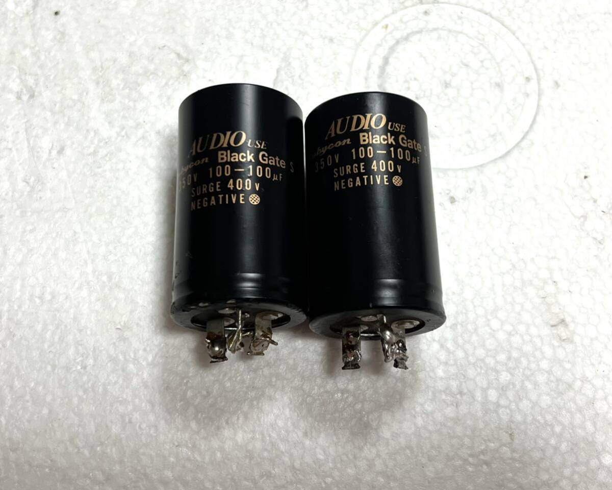 Bibian 比比昂- Rubycon Black Gate 350V 100-100uf コンデンサ