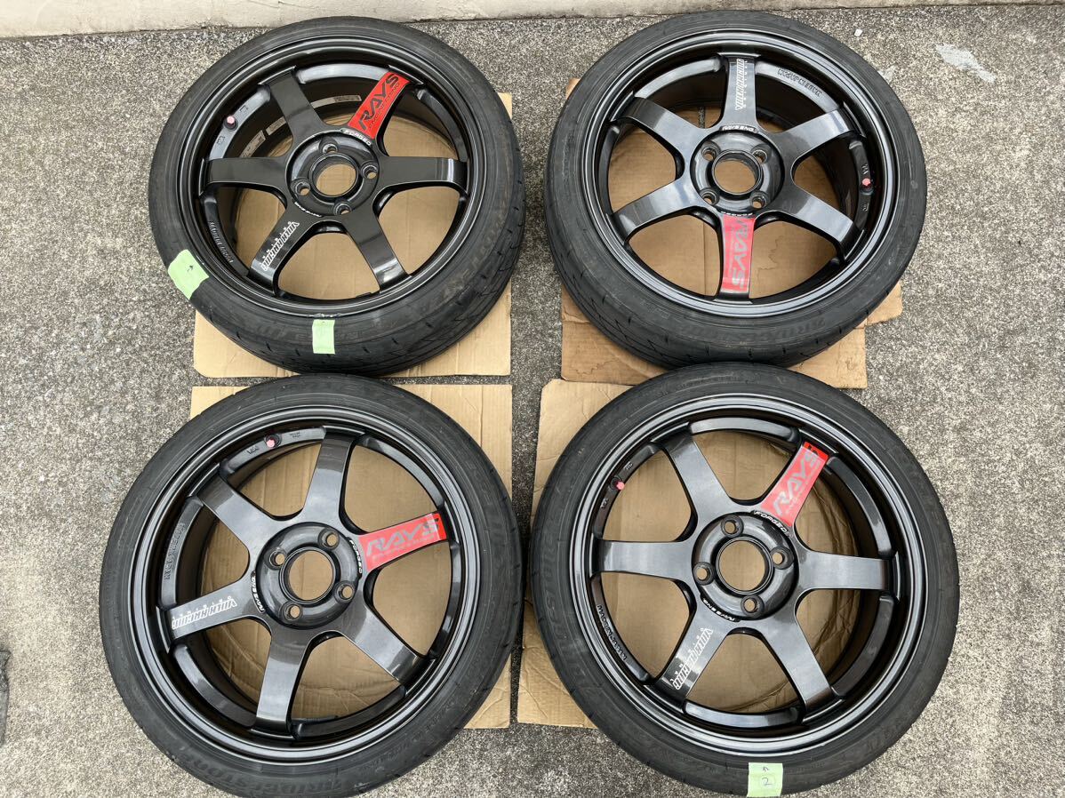 Rays 無 TE37 sonic SL 16inch 7J+24 100-4 2本