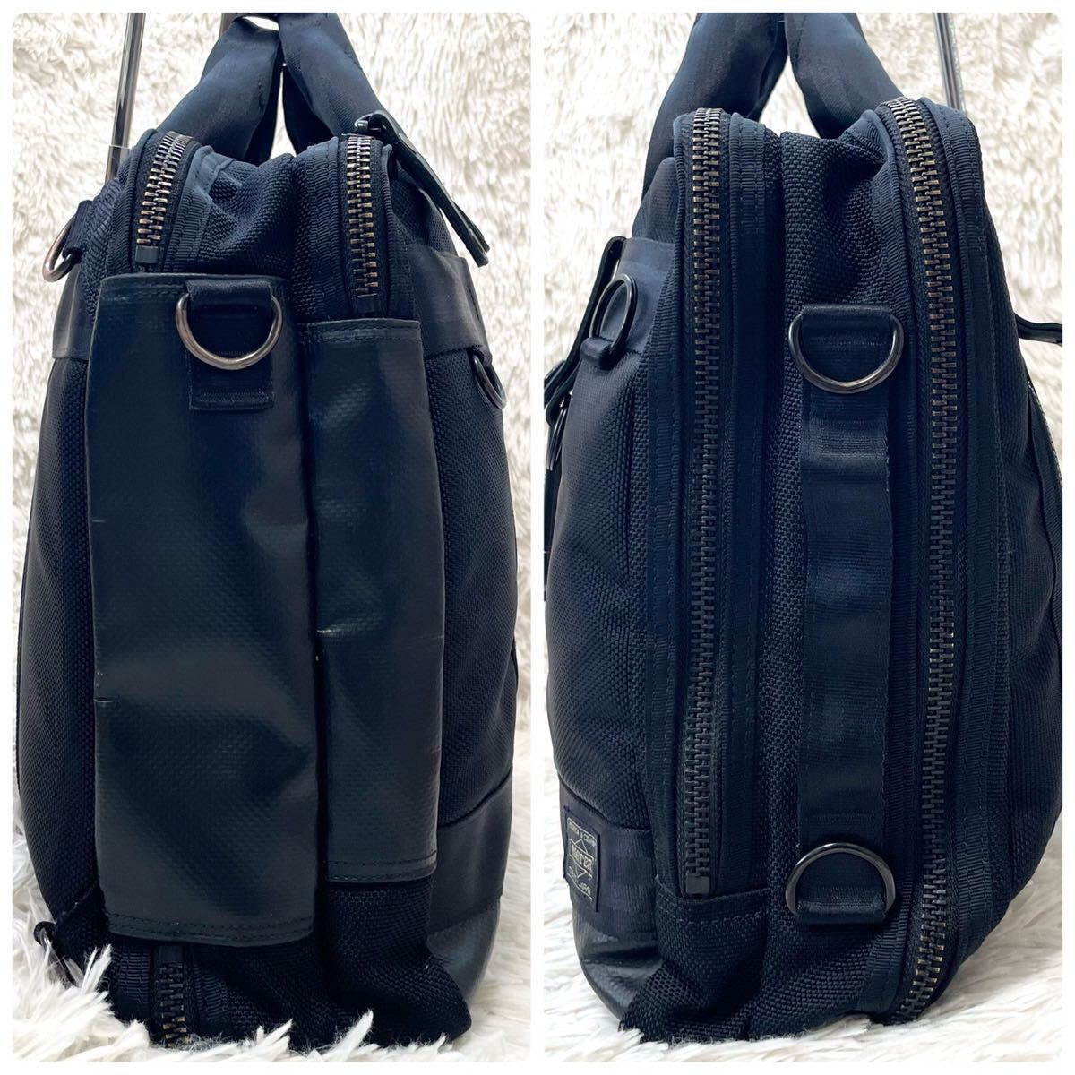 極美品 ポーター ヒート 3way ブリーフケース リュック ビジネスバッグ 黒