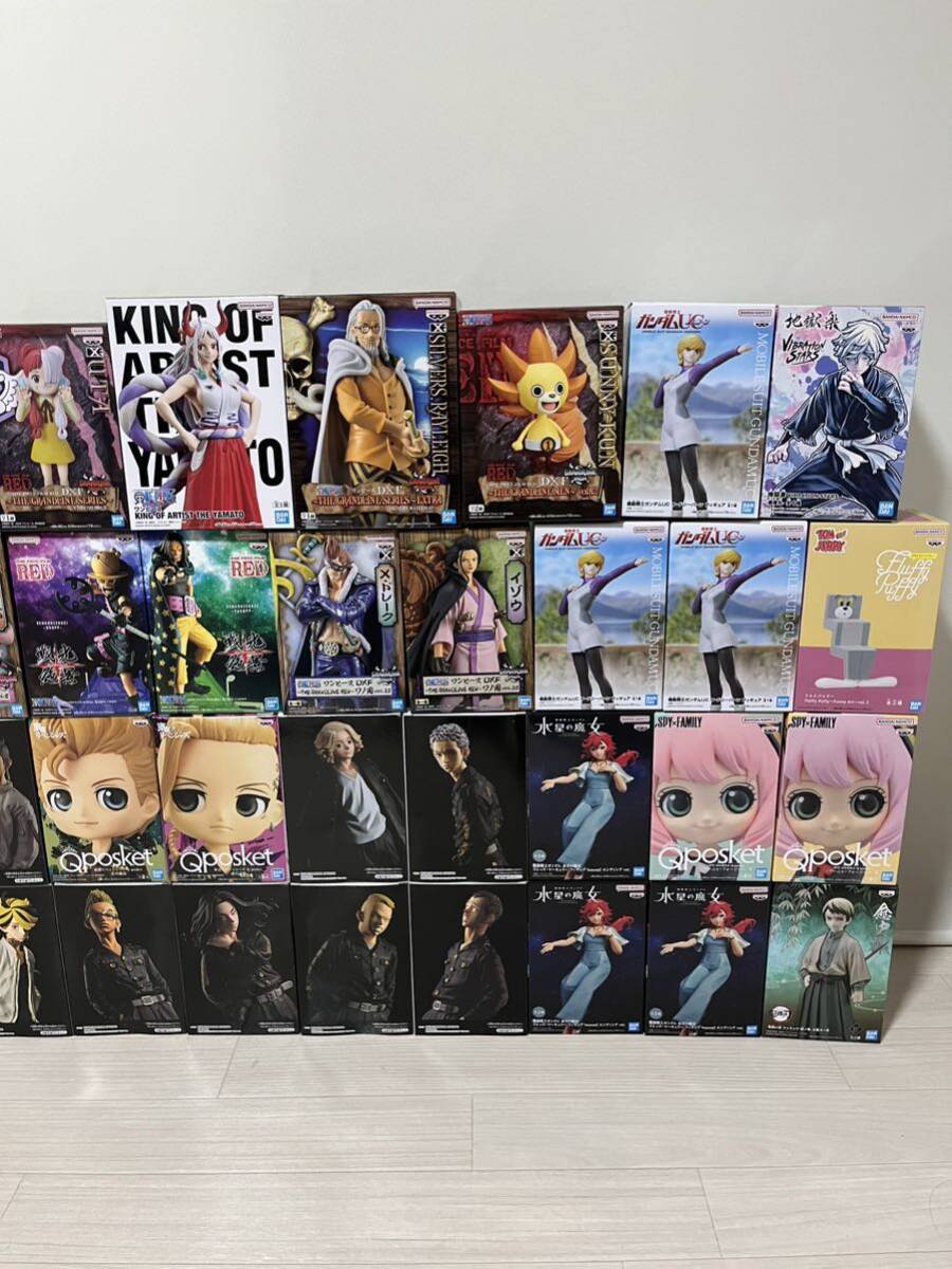ワンピース、ドラゴンボール　プライズフィギュア まとめ売り 40個セット ワンピース ドラゴンボールプライズフィギュア40個まとめ売り