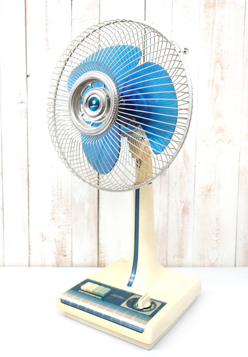SANYO レトロ扇風機MODEL EF-6FW SANYO サンヨー 扇風機 レトロ EF-6FW 3枚羽 通電動作確認の入札